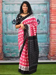 JALTHER Pure Cotton Block Print Saree