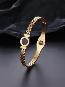 MEENAZ Gold-Plated Kada Bracelet
