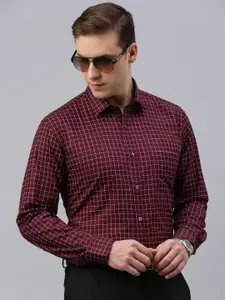 ZEDD Classic Checked Spread Collar Cotton Casual Shirt