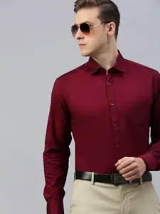 ZEDD Classic Spread Collar Cotton Casual Shirt