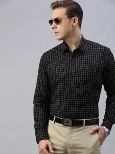 ZEDD Classic Grid Tattersall Checks Opaque Cotton Casual Shirt