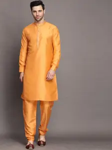 Utsav Fashion Mandarin Collar Regular Kurta with Churidar