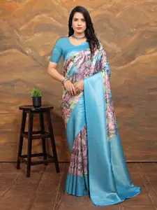 Pionex Floral Woven Design Zari Pure Silk Kanjeevaram Saree