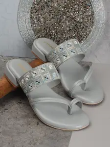 Anouk Embellished Block Heels