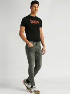 Pepe Jeans Men Chinox Super Skinny Fit Clean Look Light Fade Stretchable Jeans