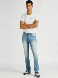 Pepe Jeans Men Vapour Slim Fit Heavy Fade Cotton Jeans