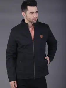 SQUIREHOOD Mock Collar Cotton Bomber Jacket