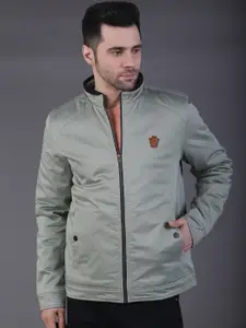 SQUIREHOOD Mock Collar Cotton Bomber Jacket