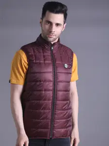 SQUIREHOOD Mock Collar Cotton Padded Jacket