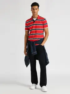 Pepe Jeans Rollins Classic Striped Polo Collar Pure Cotton T-shirt