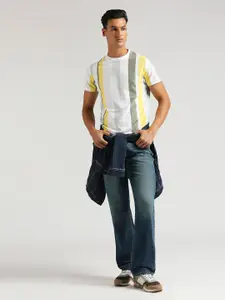 Pepe Jeans Shawn Trendy Striped Pure Cotton Slim Fit T-shirt