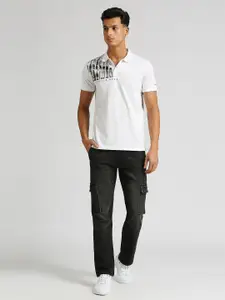 Pepe Jeans Graphic Printed Polo Collar T-shirt