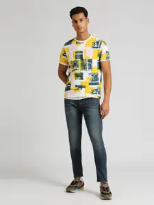 Pepe Jeans Macbeth Biker Graphic Printed Pure Cotton Slim Fit T-shirt