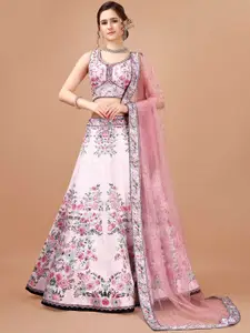 SAPTRANGI Printed Ready to Wear Lehenga & Blouse With Dupatta
