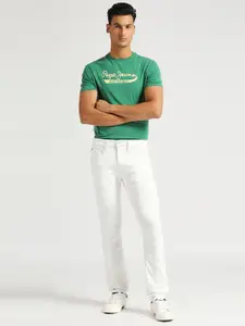 Pepe Jeans Men Vapour Slim Fit Mid-Rise Powerflex Stretchable Jeans