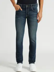 Pepe Jeans Men Vapour Tapered Fit Low-Rise Light Fade Stretchable Jeans