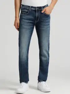 Pepe Jeans Men Gymindigo Vapour Tapered Fit Low-Rise Light Fade Stretchable Jeans