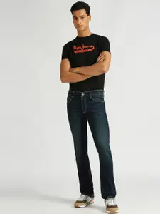 Pepe Jeans Men Vapour Slim Fit Mid-Rise Light Fade Stretchable Jeans