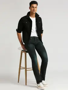 Pepe Jeans Men Vapour Slim Fit Mid-Rise Clean Look Light Fade Stretchable Jeans