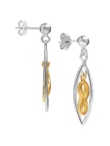 LeCalla 925 Sterling Silver Plated Contemporary Drop Earrings