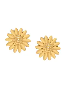 LeCalla 925 Sterling Silver 14KT Gold Plated Floral Drop Earrings