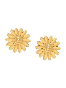LeCalla 925 Sterling Silver 14KT Gold Plated Floral Drop Earrings