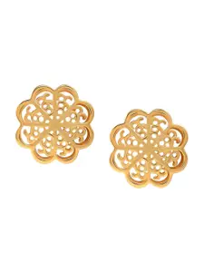 LeCalla Gold-Plated 925 Sterling Silve Contemporary Studs Earrings
