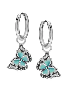 LeCalla 925 Sterling Silver Plated Contemporary Drop Earrings