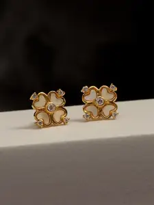 LeCalla 925 Sterling Silver Heart Shaped Studs Earrings