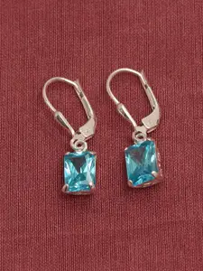 LeCalla 925 Sterling Silver BIS Hallmarked Silver Plated Square Drop Earrings