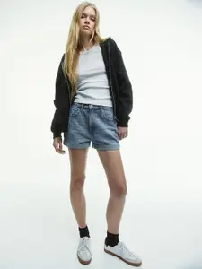 H&M High-Waisted Denim Shorts