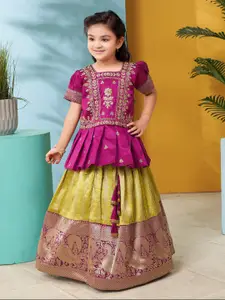 BAESD Girls Embroidered Ready to Wear Lehenga Choli