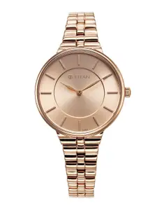 Titan Women Aura Bracelet Style Straps Analogue Watch 95245WM01