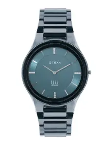 Titan Edge Ceramic Men Quartz with Diamonds Analogue Watch 1696QC09