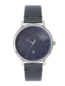 Fastrack Men Morphism Leather Analogue Watch 3299SL01-Black