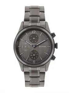 Titan Men Classique Bracelet Style Analogue Watch 1805KM07-Grey