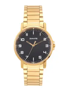 Sonata Men Stainless Steel Dial & Analogue Watch 77083YM07