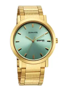 Sonata Men Bracelet Style Straps Analogue Watch 77108YM12