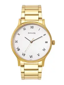 Sonata Men Essen Analogue Watch 77105YM02