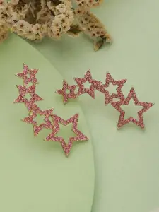 Jazz and Sizzle Gold-Plated Contemporary Studs Earrings