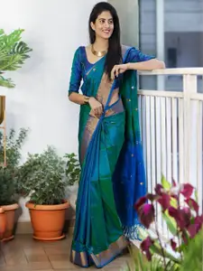 SGF11 Ethnic Motifs Woven Design Zari Kanjeevaram Saree