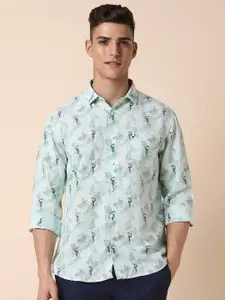 Allen Solly Slim Fit Conversational Printed Spread Collar Casual Shirt