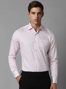 Louis Philippe Classic Fit Cotton Checked Formal Shirt