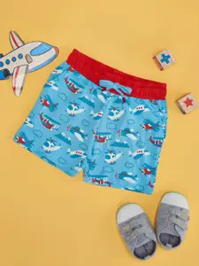 Pantaloons Baby Boys Conversational Printed Pure Cotton Shorts