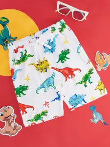 Pantaloons Junior Boys Conversational Printed Pure Cotton Shorts