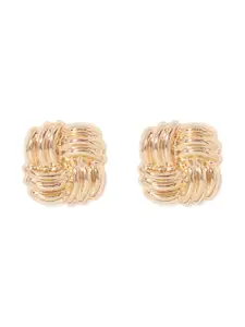 Forever New Gold-Plated Geometric Studs Earrings