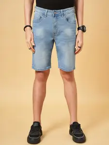 SF JEANS by Pantaloons Men Washed Mid Rise Denim Shorts