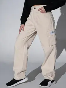 Hubberholme Women High-Rise Pure Cotton Heavy Fade Jeans