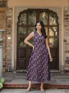 Nayo Printed A-line Dress