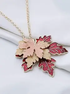 EL REGALO Maple Leaf Shaped Necklace